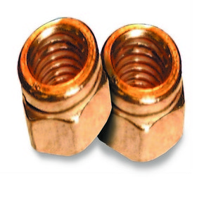 Copper Hex Nut Slotted M8-1.25xM13