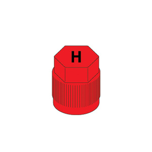 R134A Valve Cap Red M10X1.25 High Side Quick