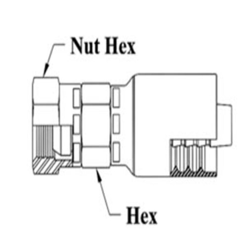 1-1/4 HOSE 1 1/4-11 1/2 NPSM FE SWVL