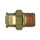Brass Push-To-Connect - DOT Air Brake - Nylon Tubing Male Connector - 3/8 Inch Tube x 1/4 Inch Male Pipe Thread (MPT)