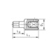 ZEBRA 1/4 Inch Hexagon Socket Bit - 4mm