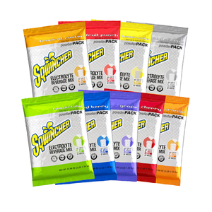 Sqwincher® Assorted 2.5 gal. Powder Pack Drink Mixes, 32/Case
