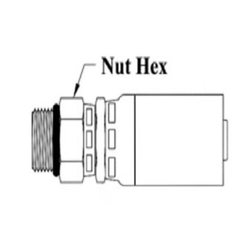 1/4 HOSE 7/16X20 ORB M SWVL