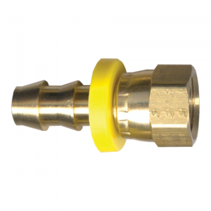 Brass Grip-Tite Reusable Hose - Fittings SAE 37-Degree Female Flare Swivel - 3/8 In Hose Inner Diameter (HID) x 3/8 In Tube