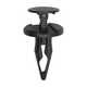 Black Nylon Air Baffle Push-Type Retainer