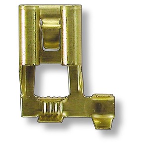Female Spade Connector Non-Insulated 90-degree with Locking Tab
