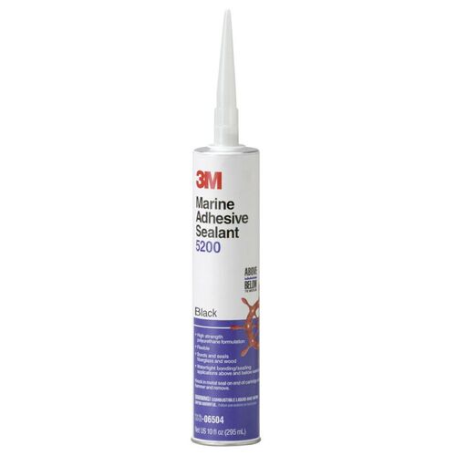 3M Marine Adhesive Sealant 5200, Black, 295 mL Cartridge