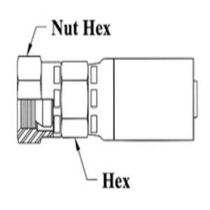 3/4 HOSE 3/4-14 NPSM FE SWIVEL