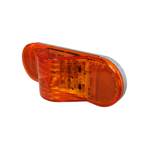 Amber Mid Turn Reflector/Clearance Marker 9 LED 6 1/2X 2 1/2