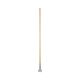 Clip-On Dust Mop Handle, Lacquered Wood, Swivel Head, 1