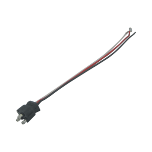 Straight 9" 16 Gauge Lead Wire Double Contact Piglet with 1 RingTerminal