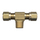 Brass DOT Air Brake - Nylon Tubing Tee -Ends Tube Center Male Pipe Thread - 3/8 In Tube x 3/8 In Male Pipe Thread (MPT)