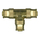 Brass Push-To-Connect - DOT Air Brake - Fittings For SAE J844D - Nylon Tubing Union Tee - 3/8 Inch Tube Outer Diameter