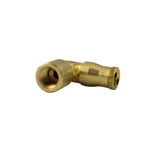 Brass Push-To-Connect - DOT Air Brake - Nylon Tubing - 90-Degree Elbow - 1/4 In Tube x 1/8 In Female Pipe Thread (FPT)