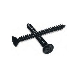 Phillips Oval Head Self-Tapping Screw Black 10X5/8