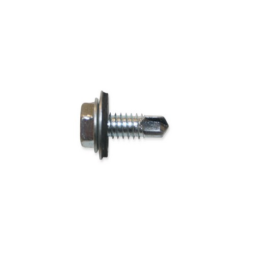Hex Washer Head Self-Drilling TEKS Screw Zinc  8X1