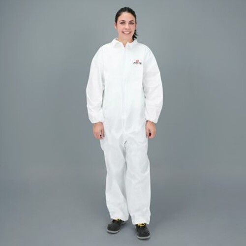 NSI ActivGARD® LX Collar, Elastic Wrists & Ankles Polyethylene CoatedStandard Disposable Coveralls - 4XLarge