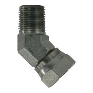 1/4X3/8 Male 45 Degree Pipe Elbow Swivel Adapter