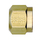 Brass DOT Air Brake - Fittings For SAE J844D - Nylon Tubing Nut - 1/4 Inch Tube
