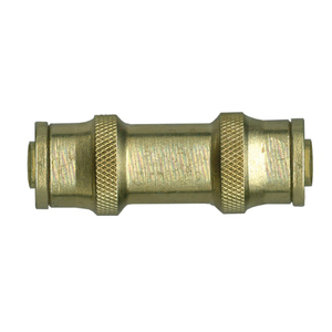 Brass Push-To-Connect - DOT Air Brake - Fittings For SAE J844D - Nylon Tubing Union Coupling - 1/4 Inch Tube
