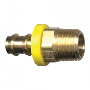 Brass Grip-Tite Reusable Hose - Fittings Male Pipe - 1/4 Inch Hose Inner Diameter (HID) x 1/4 Inch Male Pipe Thread (MPT)