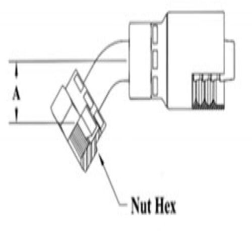 1/4 H G-1/4-19 BSPP 60CONE FE SWV 45 BND