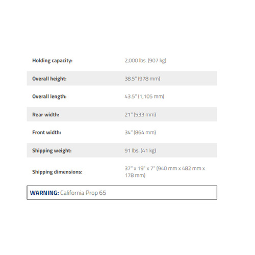 RES-1TF / 2,000lb Capacity Folding Engine Stand