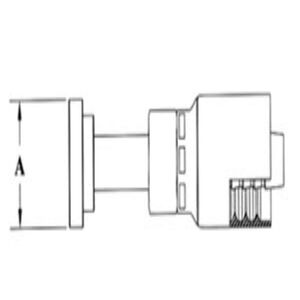 3/4 HOSE X 3/4 CODE 61 SPLT FLANGE STRT