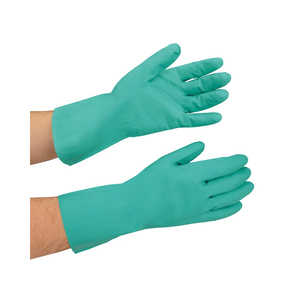 NSI 13" Long Cuff 11 Mil Green Nitrile Gloves - 12 pairs/package - Small