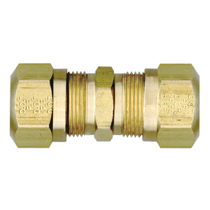 Brass DOT Air Brake - Fittings For SAE J844D - Nylon Tubing Union - 5/8 Inch Tube