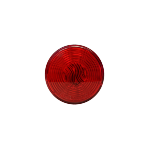 Red Clear Marker 2" Round Incandescent