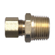 Brass Compression - Fittings Connector - Tube to Male Pipe - 1/4 Inch Tube x 1/4 Inch Male Pipe Thread (MPT)