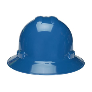 NSI Power Shell® II 4-Point Ratchet Suspension Full Brim Hard Hat, Blue