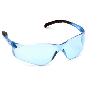 Fission Safety Glasses With Black Temple - Anti-Fatigue Blue Lens