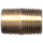 Brass Pipe - Fittings Close Nipple Both Ends - 1/2 Inch Male Pipe Thread (MPT)