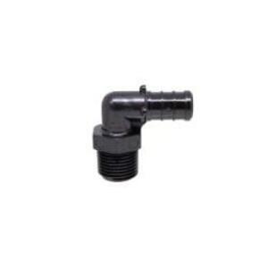 Black 1/2" x 1/2" Pex Male Elbow