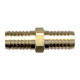 Brass Barbed Splicer - 1/4 Inch Hose Inner Diameter (HID)