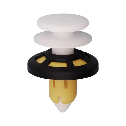 Yellow White Nylon Door Panel Push-Type Retainer With Sealer