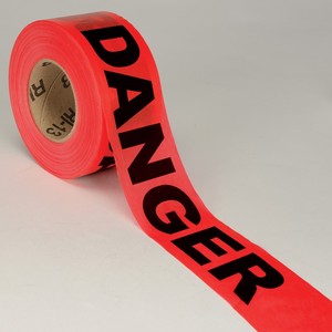 3 Mil Red Barrier Tape 3 Inches x 1,000 Feet Danger