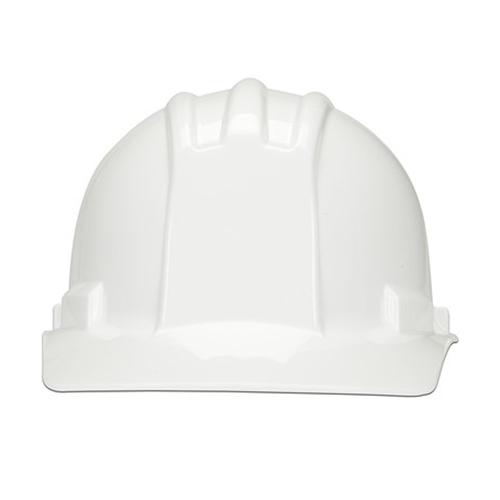 NSI Power Shell® 4-Point Ratchet Suspension Cap Hard Hat, White
