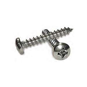 Stainless Steel Self-Tapping Phillips Pan Head Screw  6X3/8