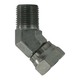 1/4X1/4 Male 45 Degree Pipe Elbow Swivel Adapter