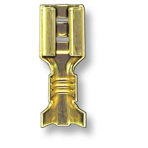 Female Spade Connector Non-Insulated 3/16 Gauge 14