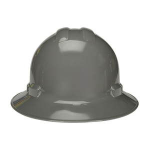 NSI Power Shell® II 4-Point Ratchet Suspension Full Brim Hard Hat, DoveGray
