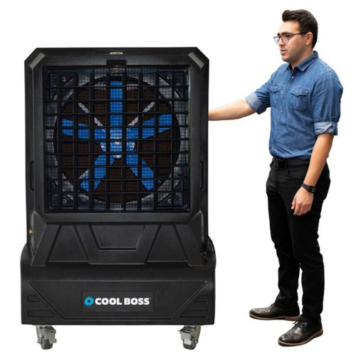 COOL BOSS EVAPORATIVE AIR COOLER w/SWING LOUVERS / 26