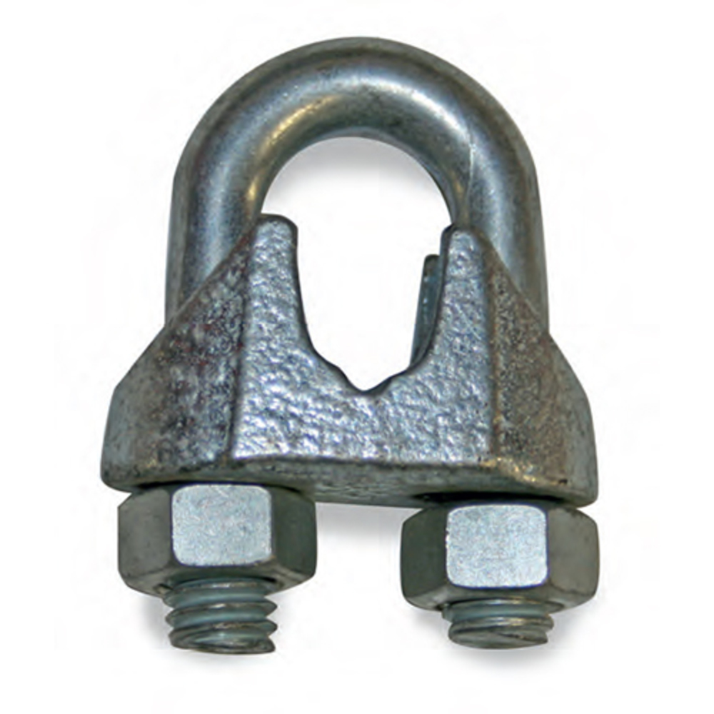 Wire Rope Clip-Malleable 1/2, Malleable Wire Rope Clips, Hooks/Shackles/Links, US Hardware, Hardware