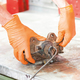 Nitrile Gloves - Heavy Weight - Orange - Textured (100/Box) - ExtraLarge