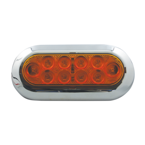 Amber Signal/Park Chrome Bezel 10 LED 7 9/16"X 3 5/16"X 7/8"