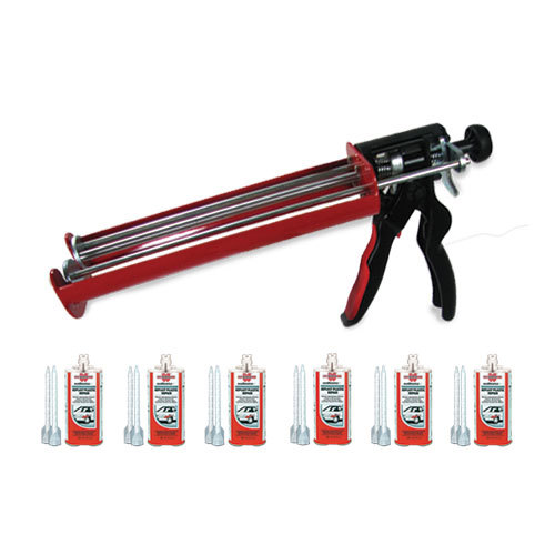 6 Replast Plastic Repair with Dual Cartridge Caulking Gun