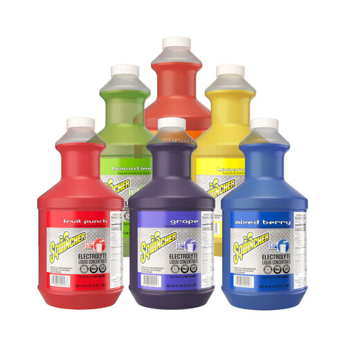 Sqwincher® 64 oz. Bottle 5-Gallon Liquid Drink Mix Concentrate, 6/Case -Grape